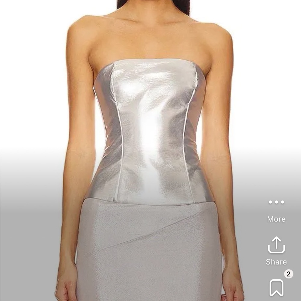 Revolve Novi Faux  leather corset sz M NWT